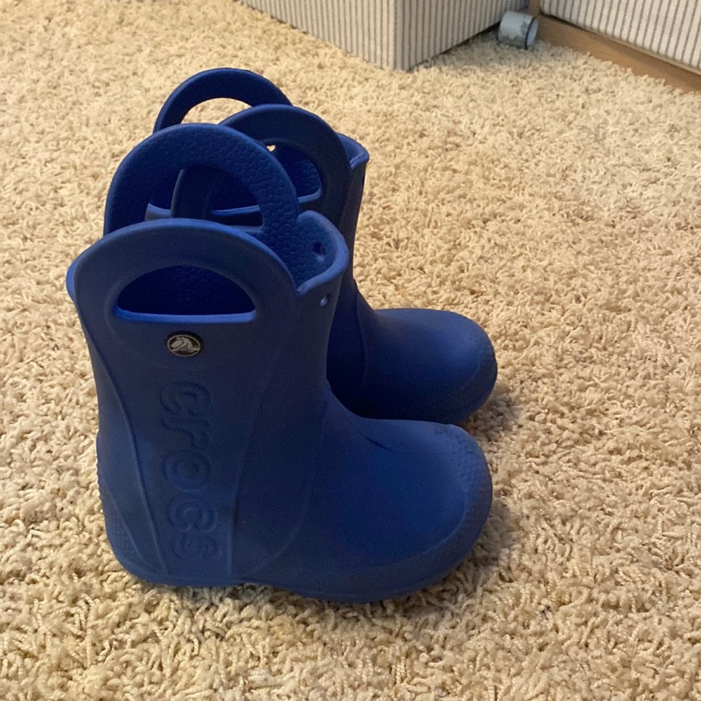 Boys croc rain boots